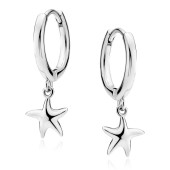 Cercei rotunzi argint Ø14 mm cu stea de mare DiAmanti Z2200DER-DIA Cercei rotunzi argint Ø14 mm cu stea de mare DiAmanti Z2200DER-DIA